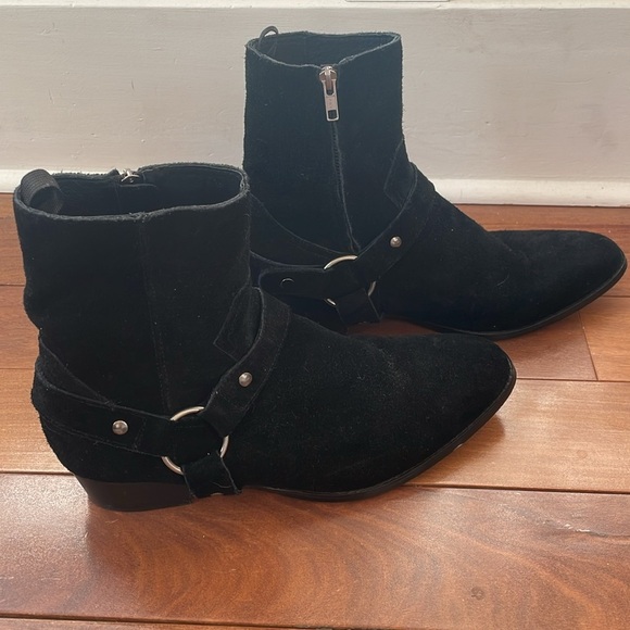 MNSWR Suede Ankle Zip Boots - Picture 2 of 12